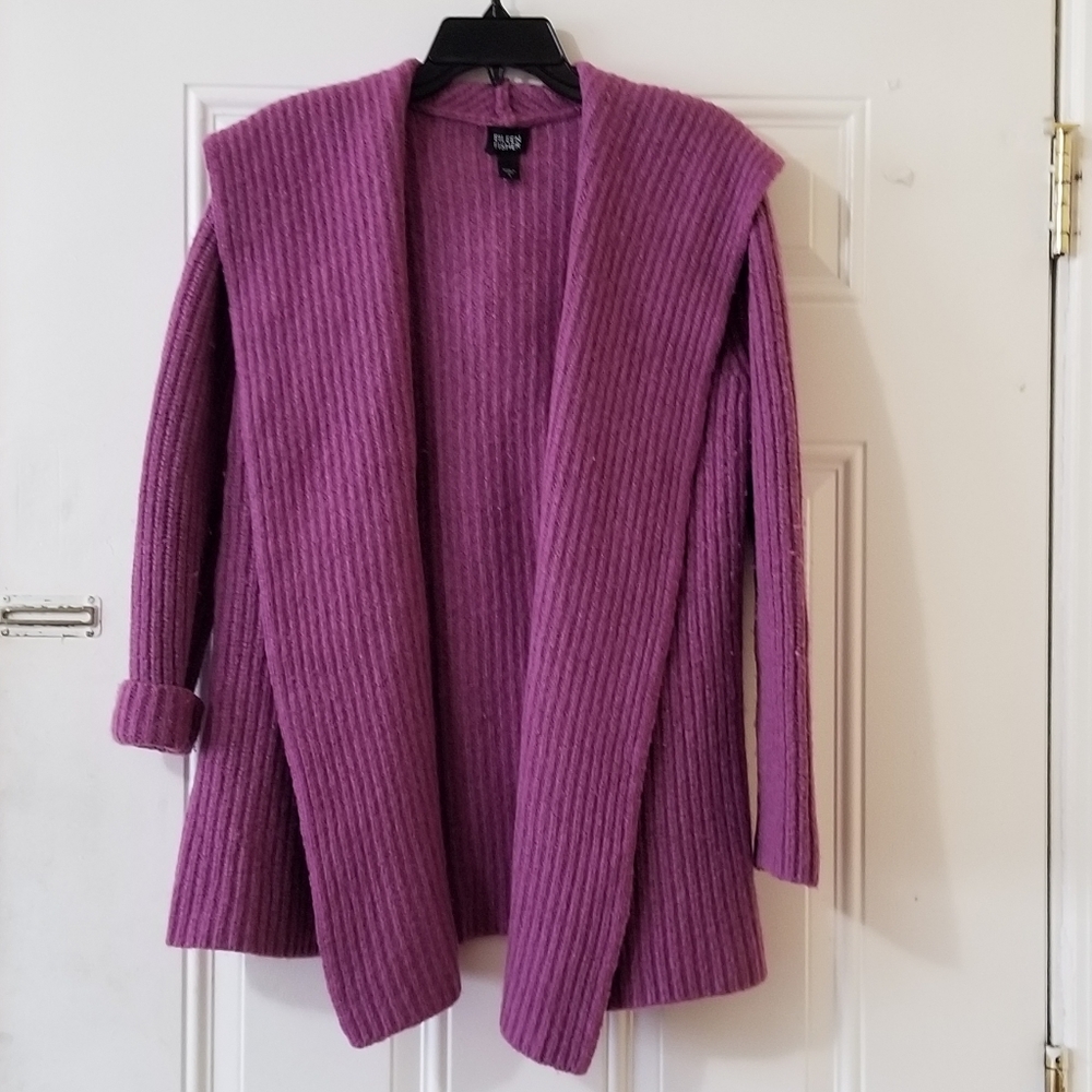 Eileen Fisher Open Sweater Cardigan Jacket